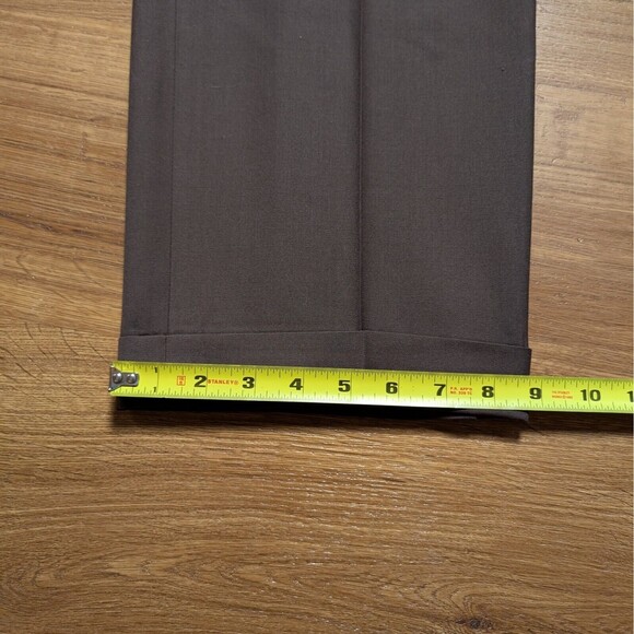 VTG Polo Ralph Lauren Virgin Wool Pants Mens 36x30 Made in Italy Pleated Cuffed - Picture 11 of 12